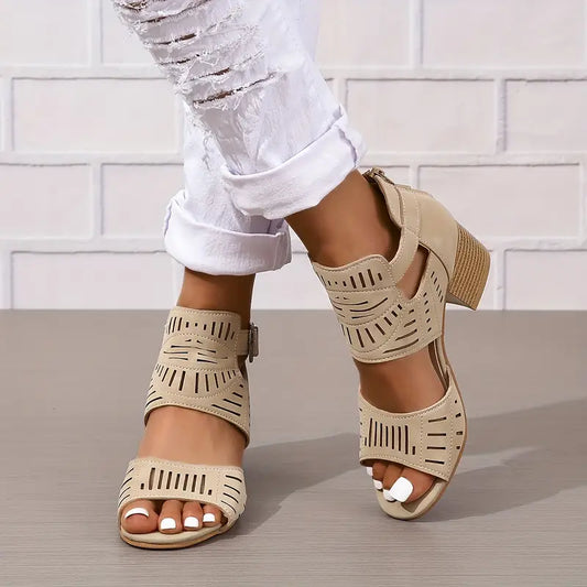 Women's Orthopaedic High Heel Leather Shoes