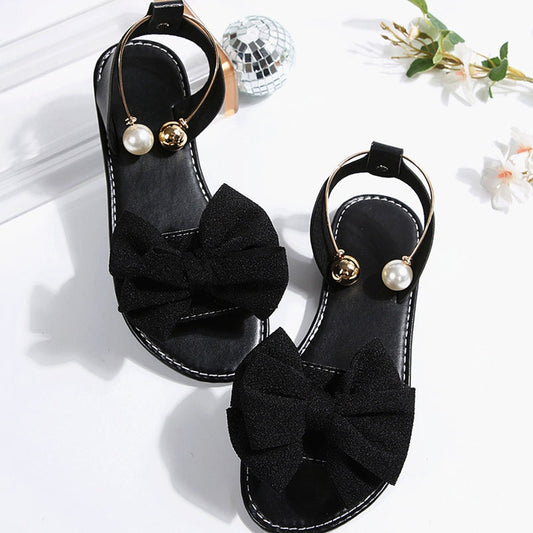 Women’s Bow Flat Sandals – Comfortable Casual Summer Shoes