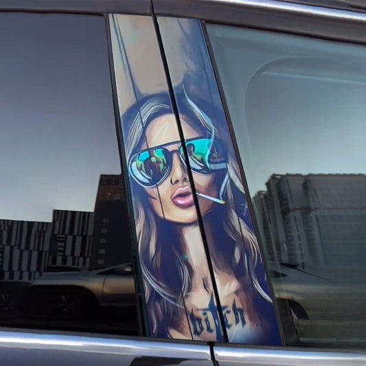 Auto-Türaufkleber für Frauen