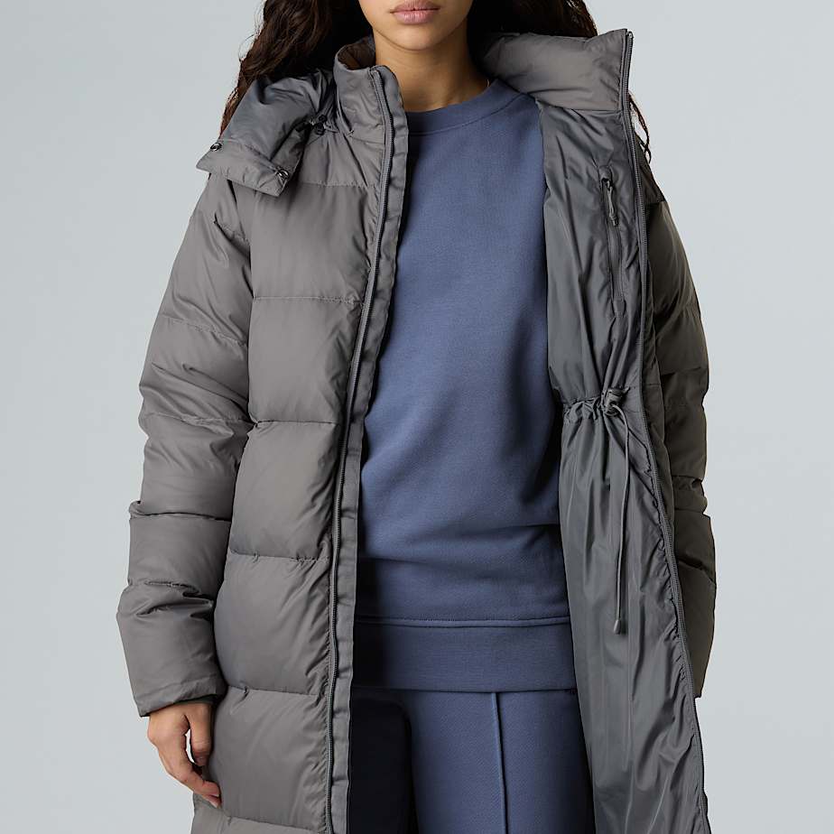 Damen Hydrenalite City Long Daunenparka mit Kapuze