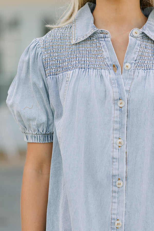 Babydoll-Kleid aus Jeans für Damen (2 kaufen, Versand gratis)
