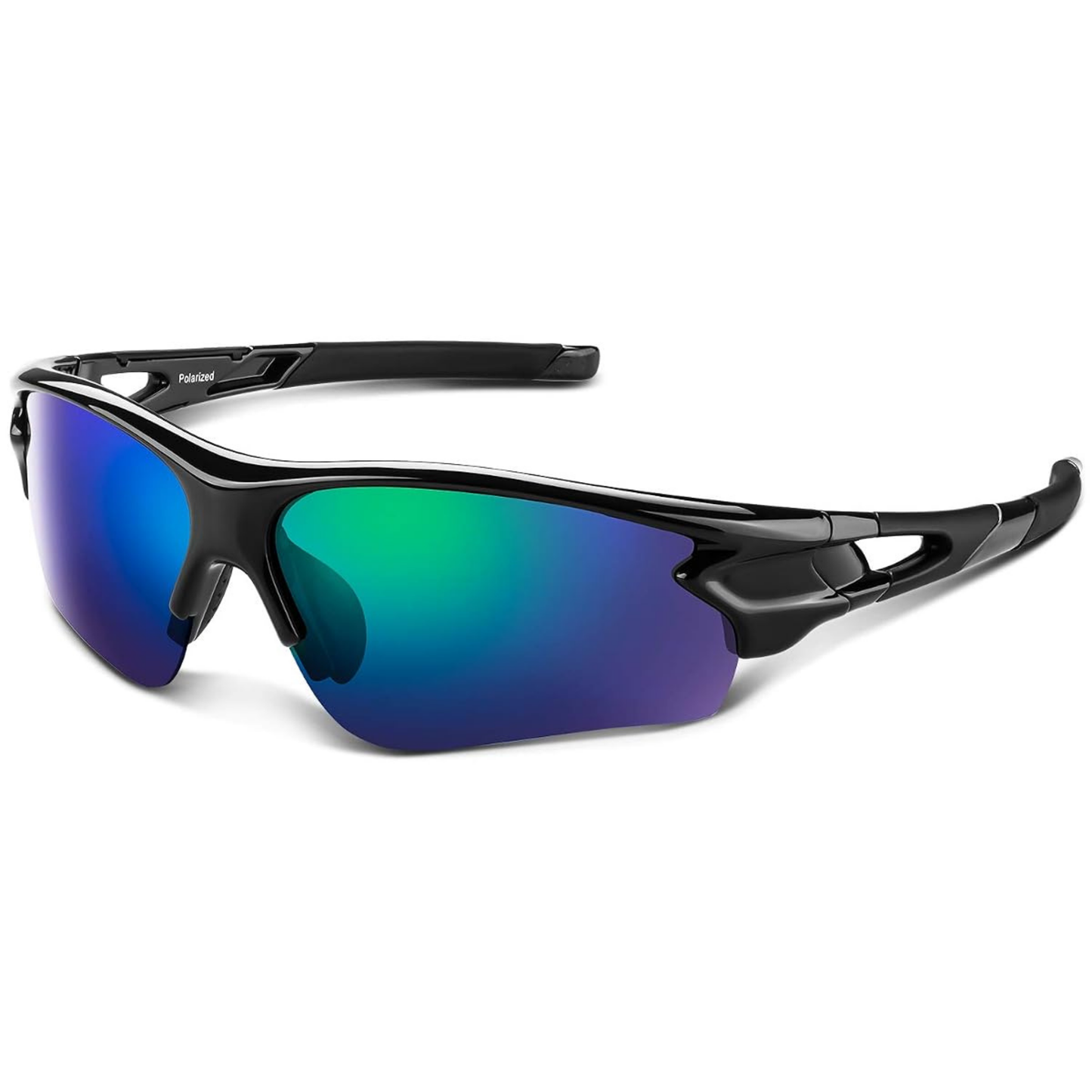 Polarized Wrap-Around Sport Sunglasses with UV400 Protection