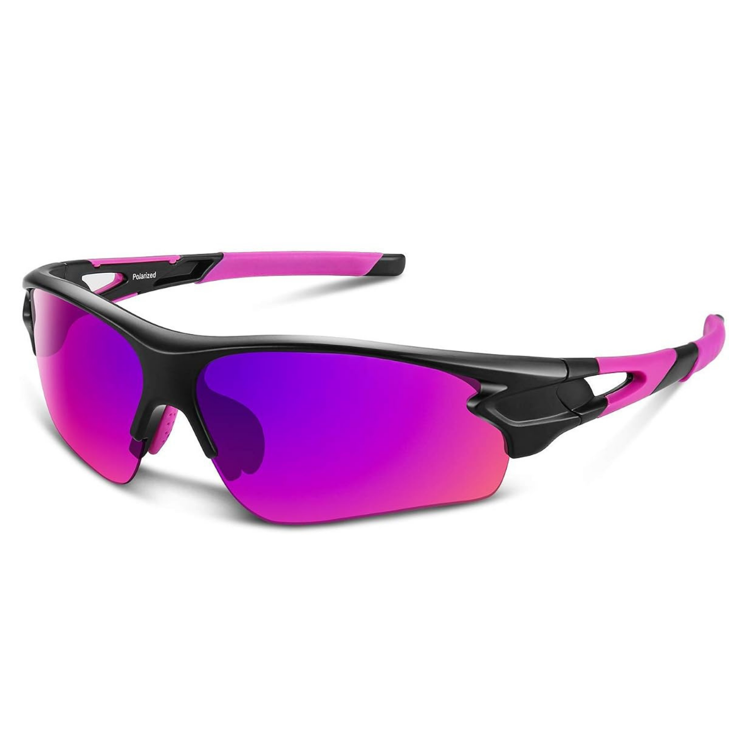 Polarized Wrap-Around Sport Sunglasses with UV400 Protection