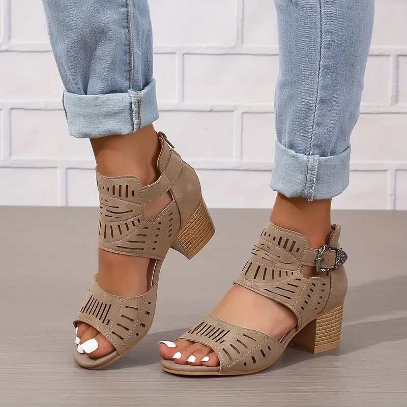 Women's Orthopaedic High Heel Leather Shoes