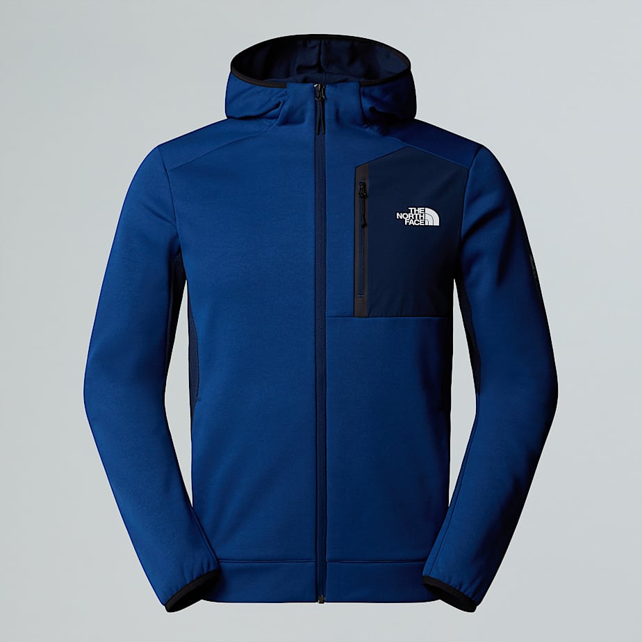 Herren Mountain Athletics Kapuzen-Fleecejacke mit durchgehendem Reißverschluss