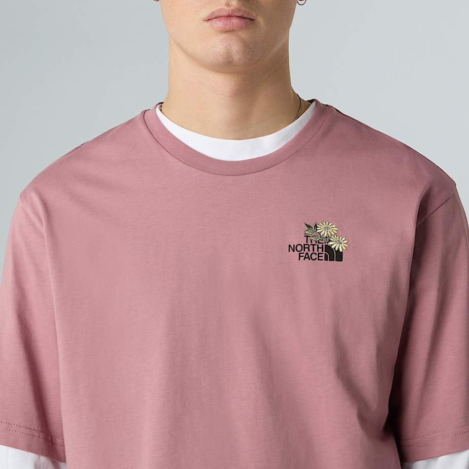 Unisex Dome Blumen-T-Shirt mit lockerem Schnitt