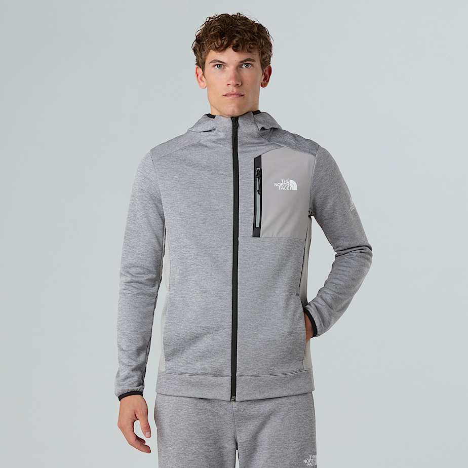 Herren Mountain Athletics Kapuzen-Fleecejacke mit durchgehendem Reißverschluss