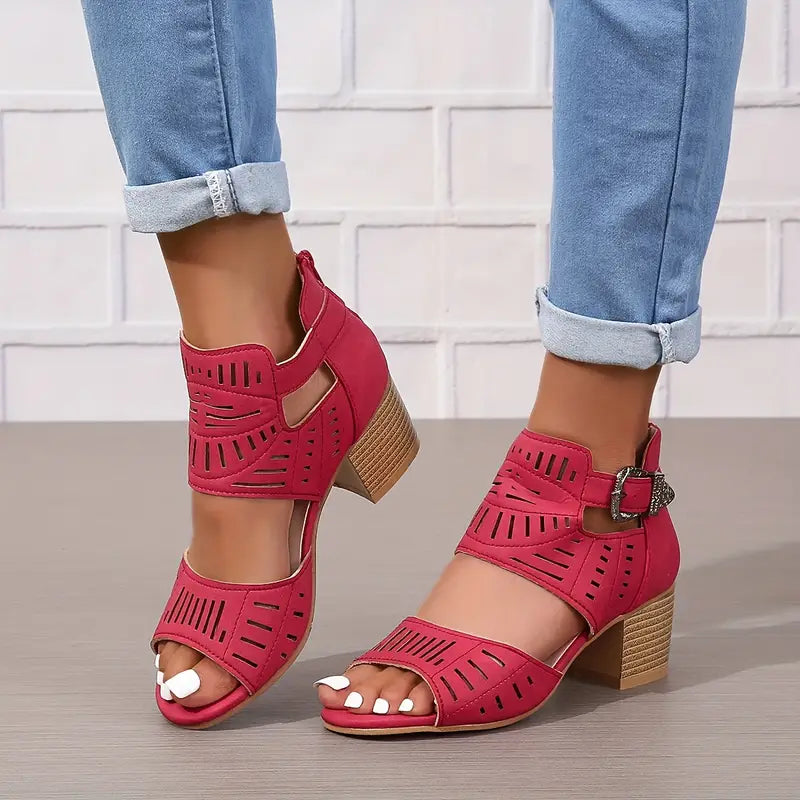 Women's Orthopaedic High Heel Leather Shoes