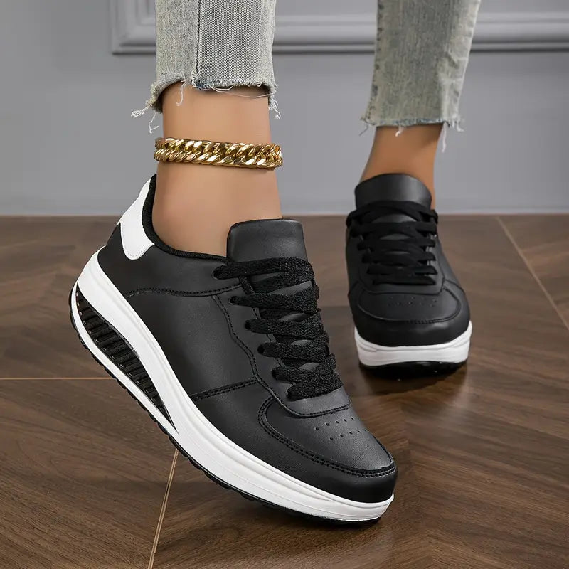 Women's Casual Fashion Breathable Platform Wedge Orthopaedic Sneakers