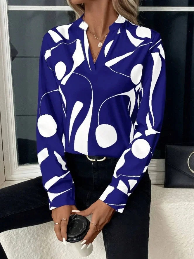 Elegante bedruckte Bluse für Damen