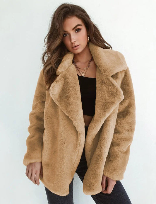 Women’s Plush Wool-Lined Fleece Jacket