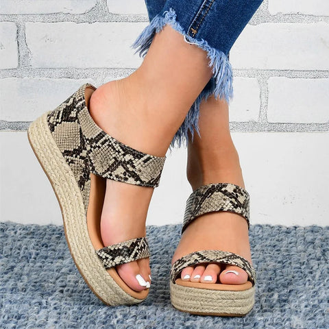 Damen Wedges Sandalen