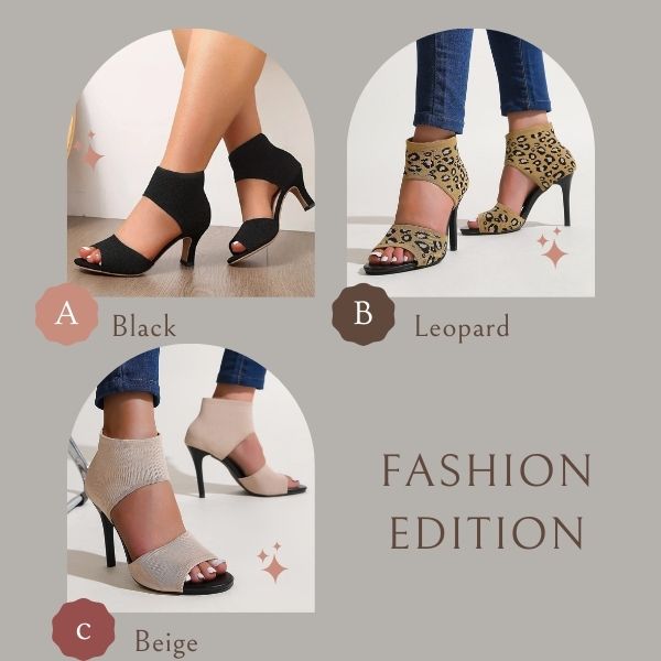 ❤️High Heel with Elastic Back