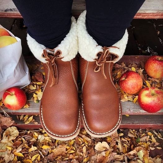 Waterproof Wool Lined Leather Orthopaedic Snow Boots