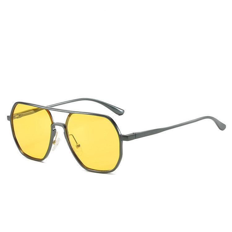 Luxury Metal Photochromic Sunglasses Polarized Stylish Chameleon Anti-glare Driving Shades UV400