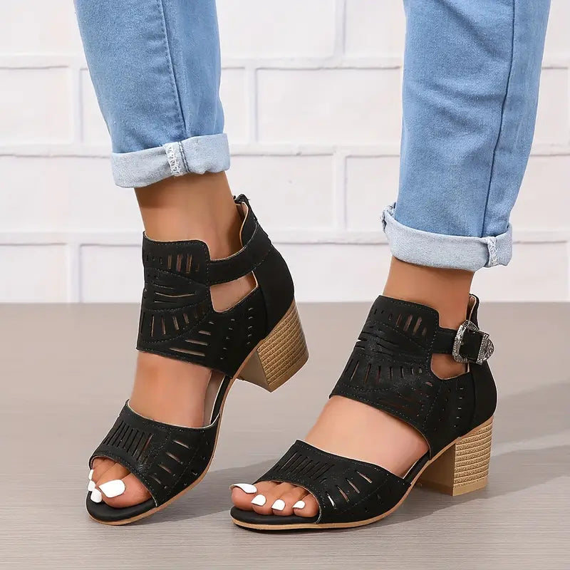 Women's Orthopaedic High Heel Leather Shoes