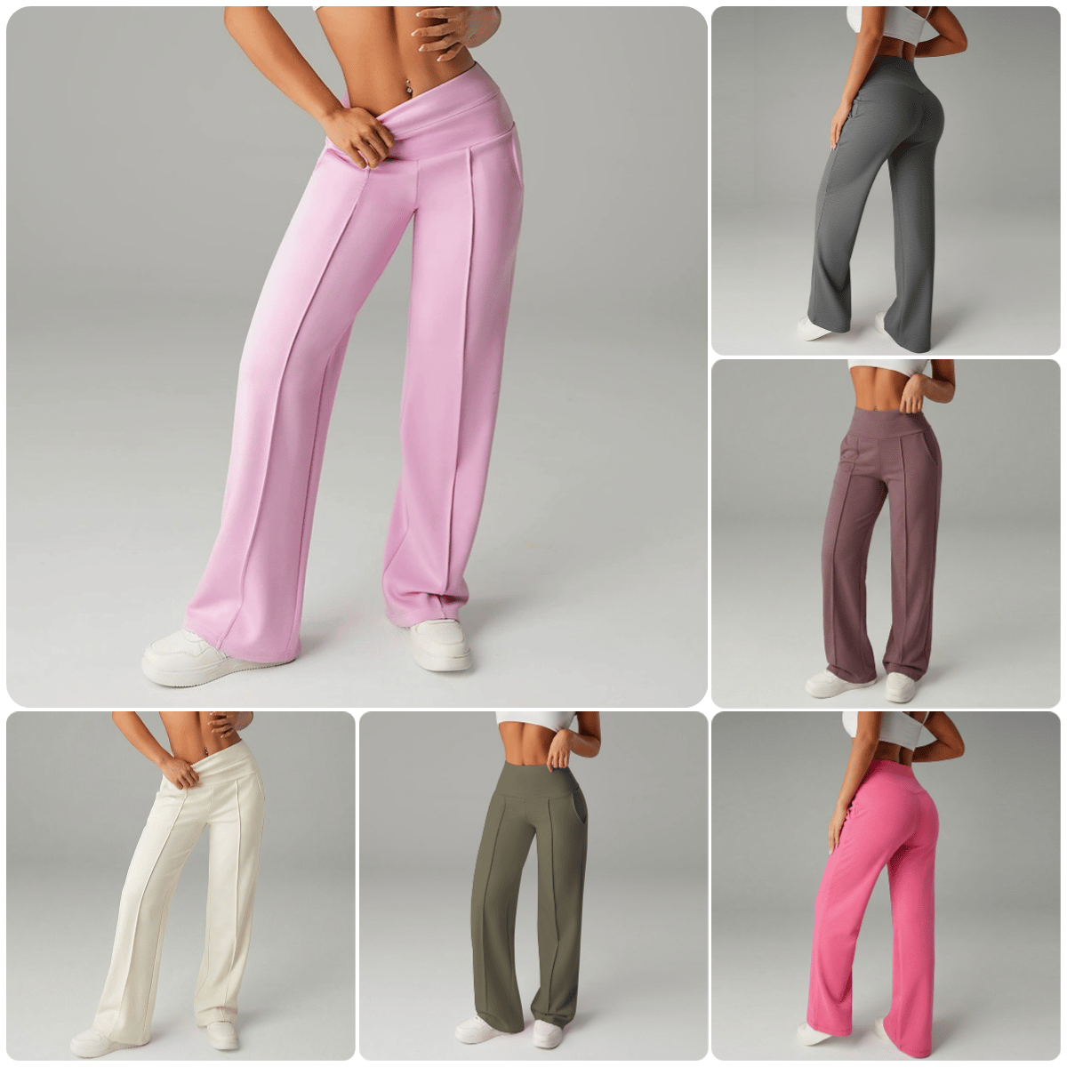 💥50K+ SOLD💕Women's Plain Loose Straight Leg Pants