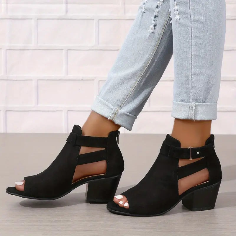 Women's Orthopaedic High Heel Leather Shoes