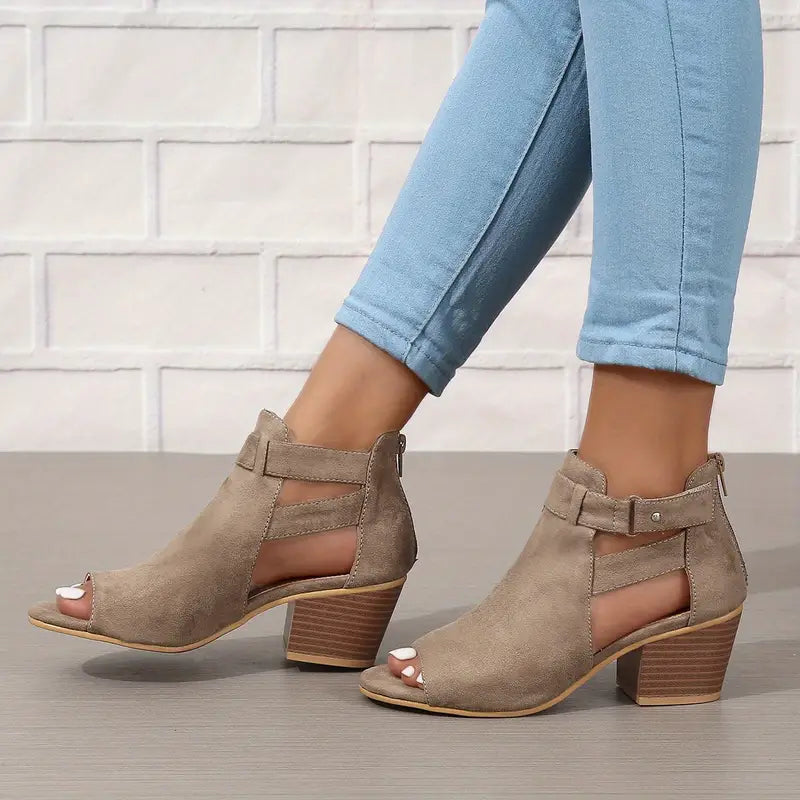 Women's Orthopaedic High Heel Leather Shoes