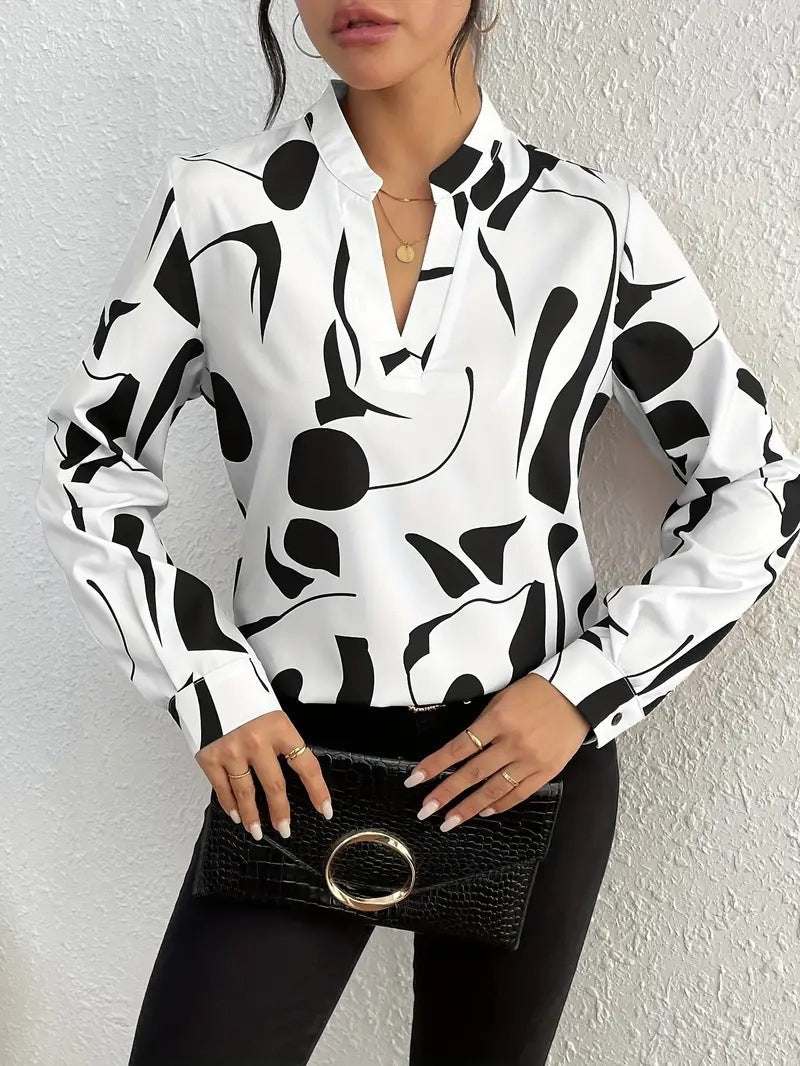 Elegante bedruckte Bluse für Damen