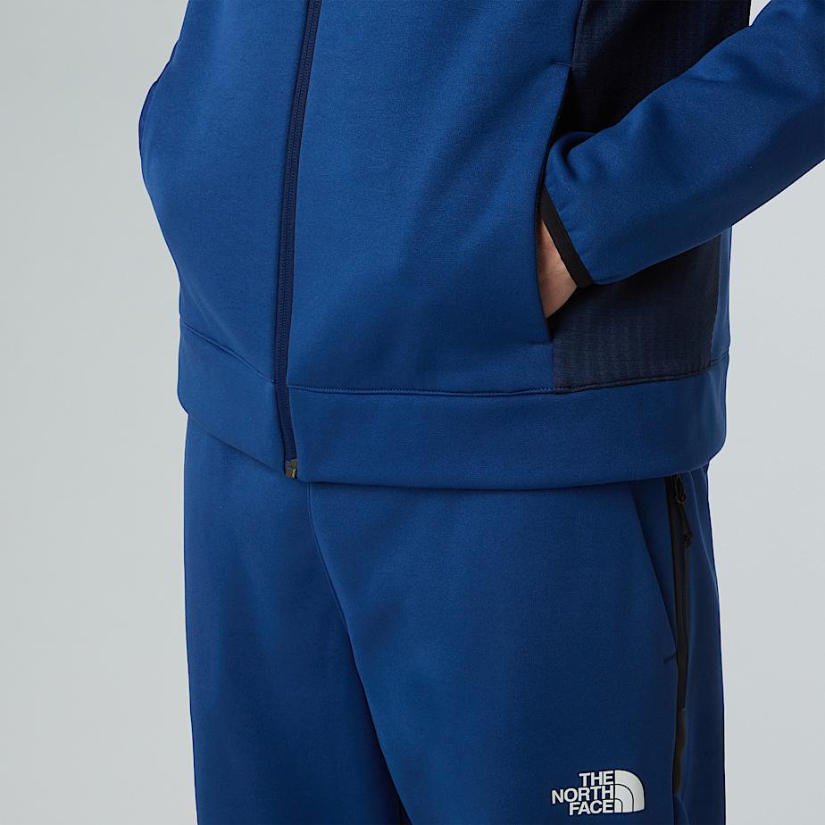 Herren Mountain Athletics Kapuzen-Fleecejacke mit durchgehendem Reißverschluss