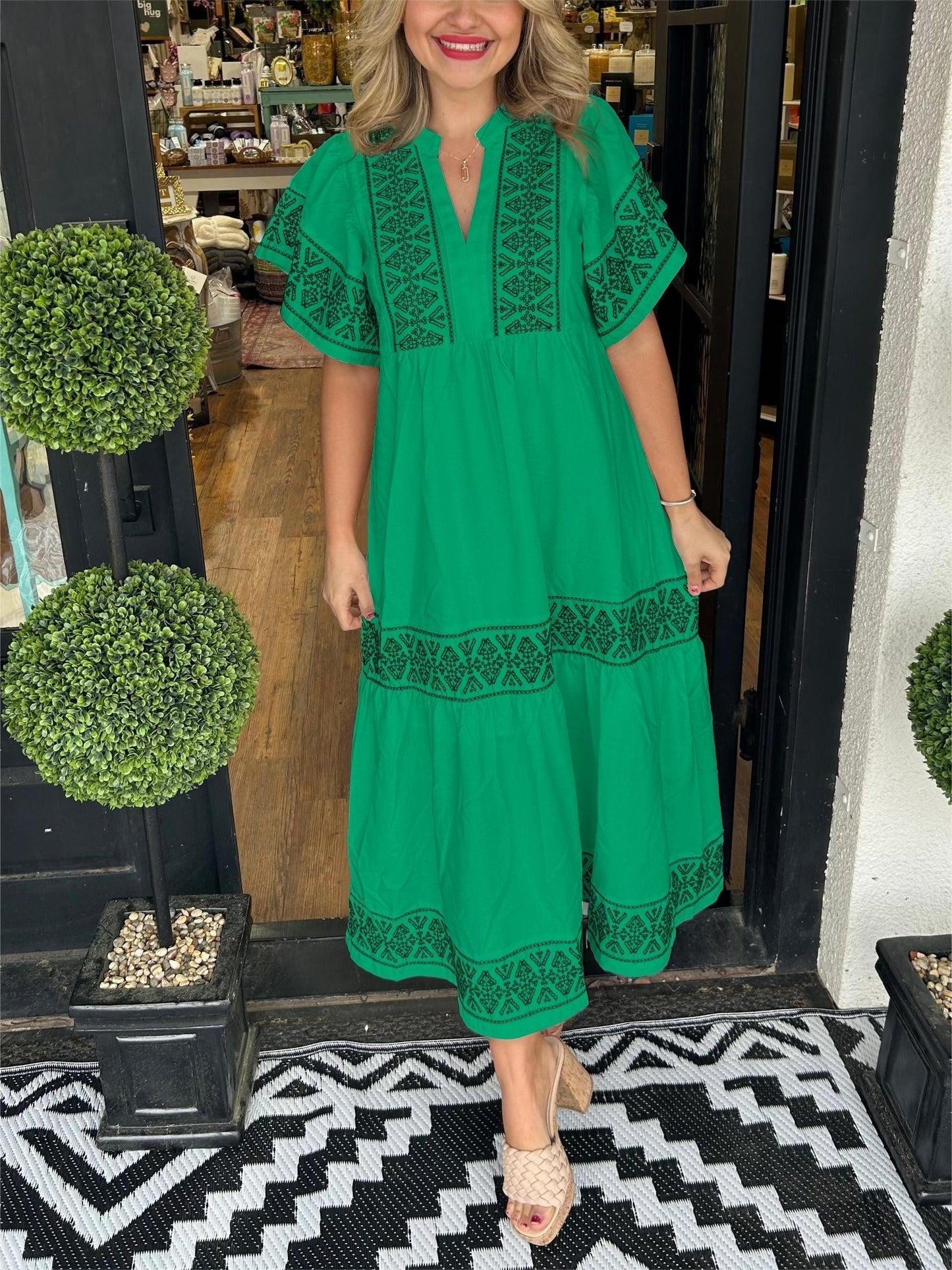 Women's V-Neck Boho Maxi Dress (Buy 2 Free Shipping)