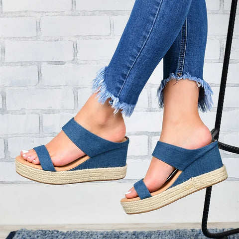 Damen Wedges Sandalen