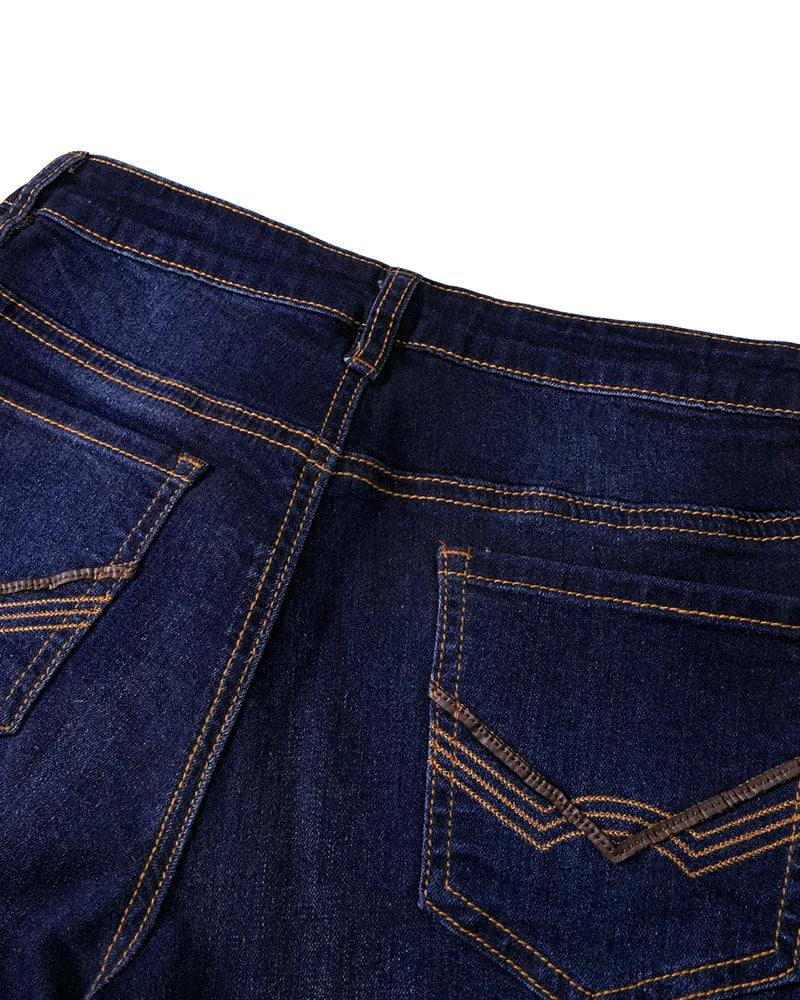 Damen Retro Bootcut Hose mit mittlerer Bundhöhe (2 kaufen, kostenloser Versand)