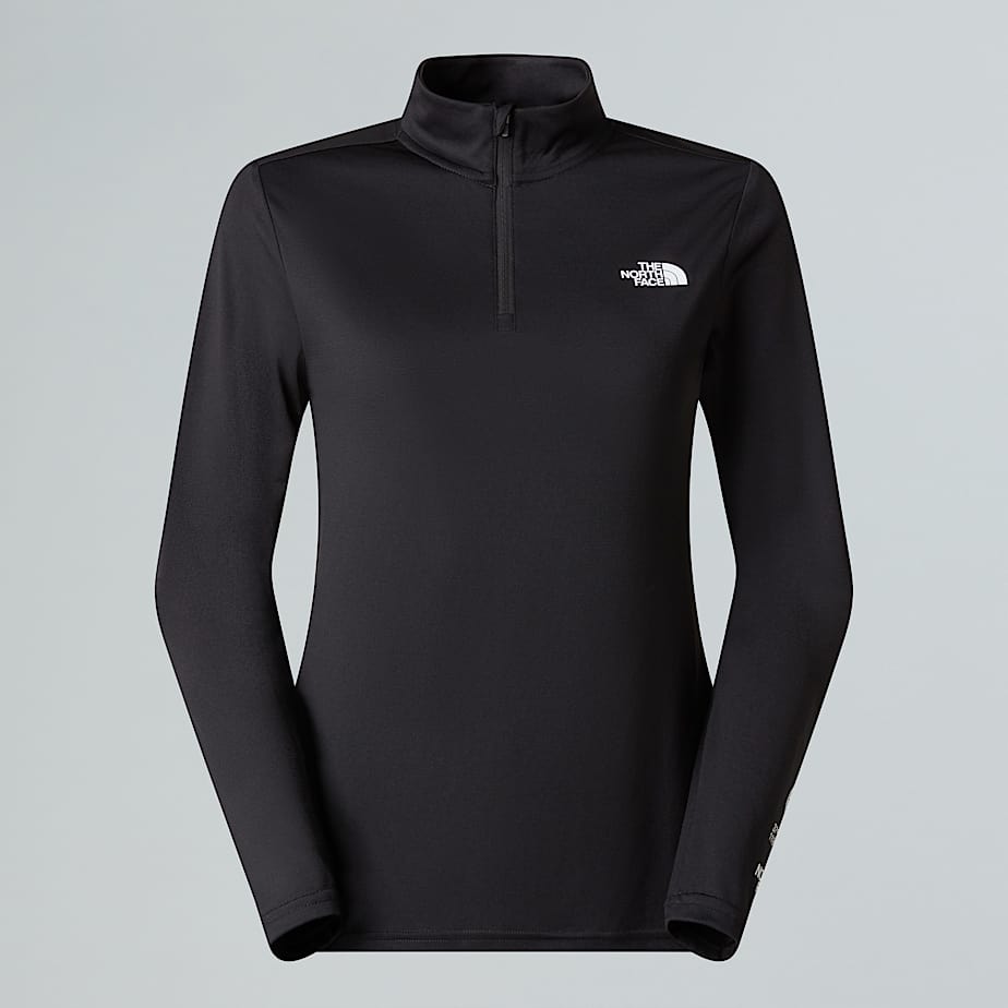 Damen Flex Langarmshirt mit 1/4-Reißverschluss