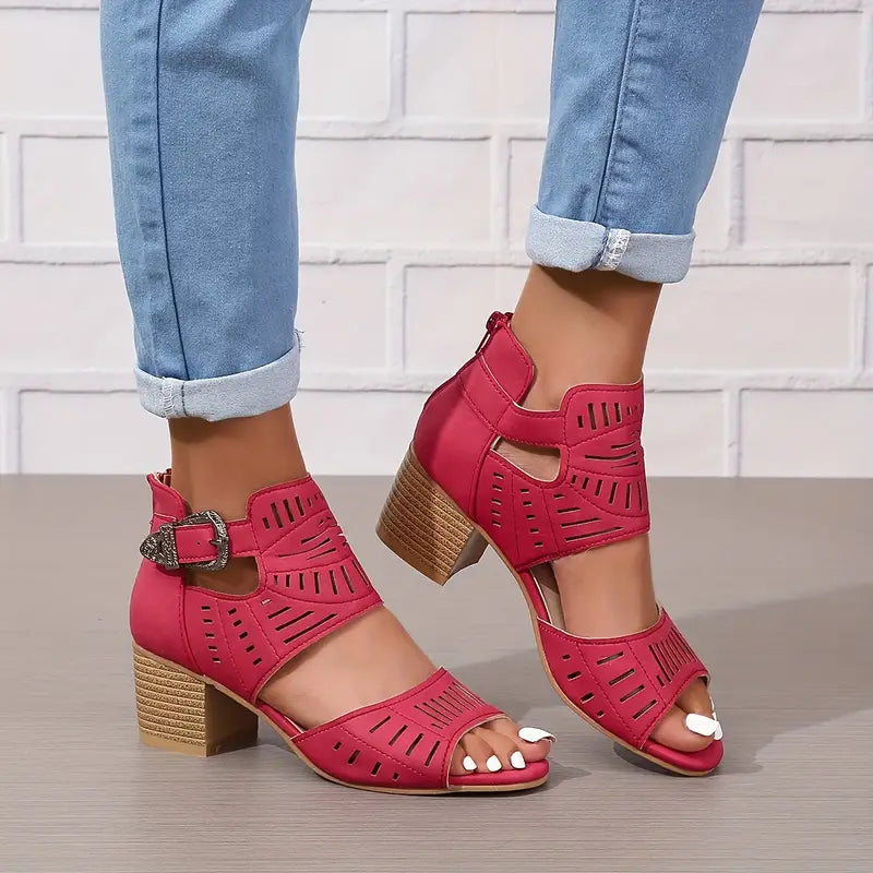 Women's Orthopaedic High Heel Leather Shoes
