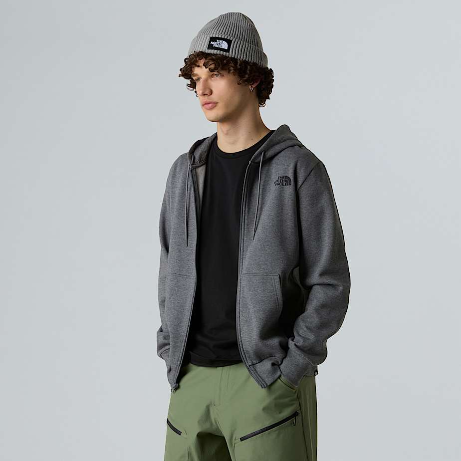 Herren Simple Dome Kapuzenjacke mit durchgehendem Reißverschluss