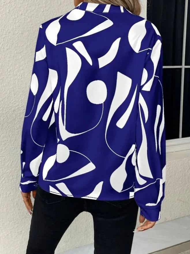 Elegante bedruckte Bluse für Damen
