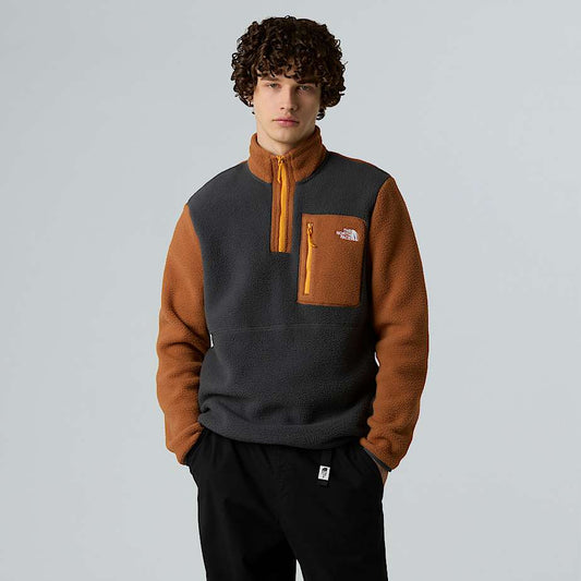 Herren-Yumiori-Fleecejacke mit 1/4-Reißverschluss