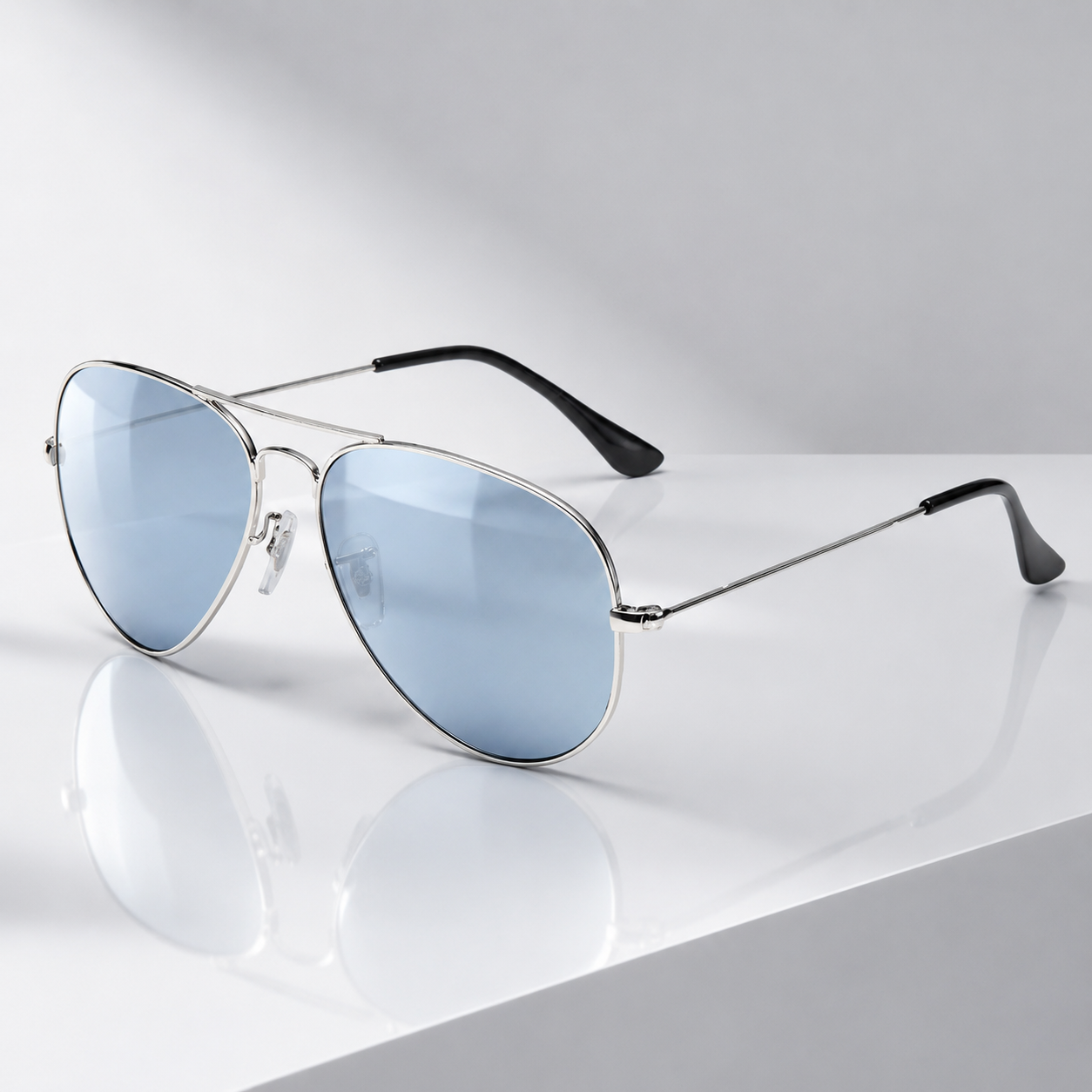 Classic Aviator Sunglasses with Glass Lenses
