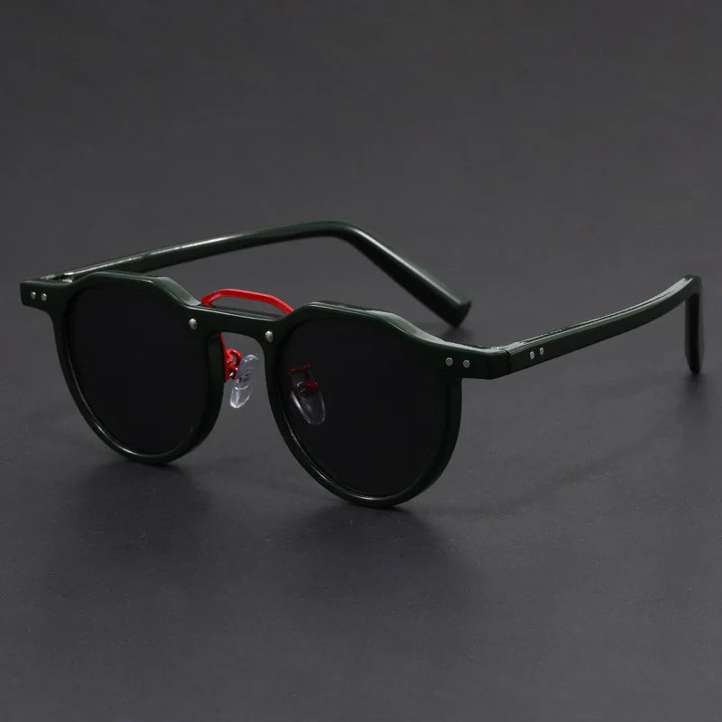 Runde Sonnenbrille im Vintage-Stil – leichte UV400-Brille