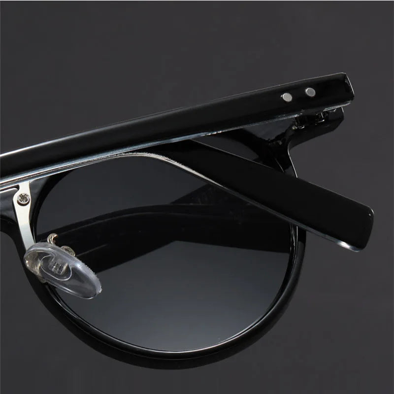 Runde Sonnenbrille im Vintage-Stil – leichte UV400-Brille
