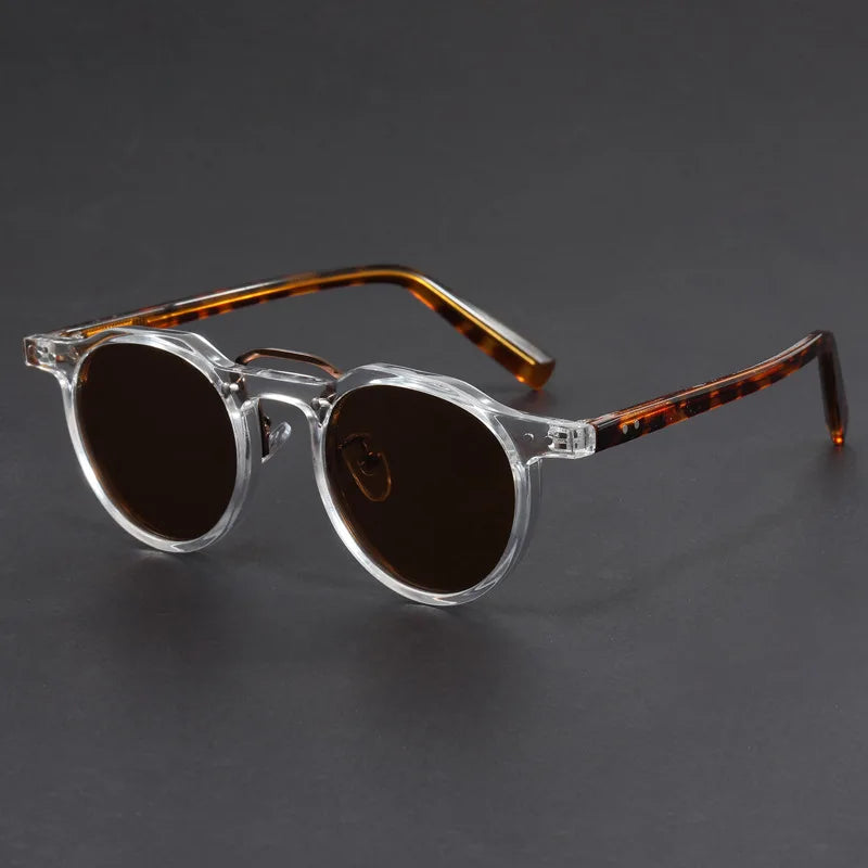 Runde Sonnenbrille im Vintage-Stil – leichte UV400-Brille