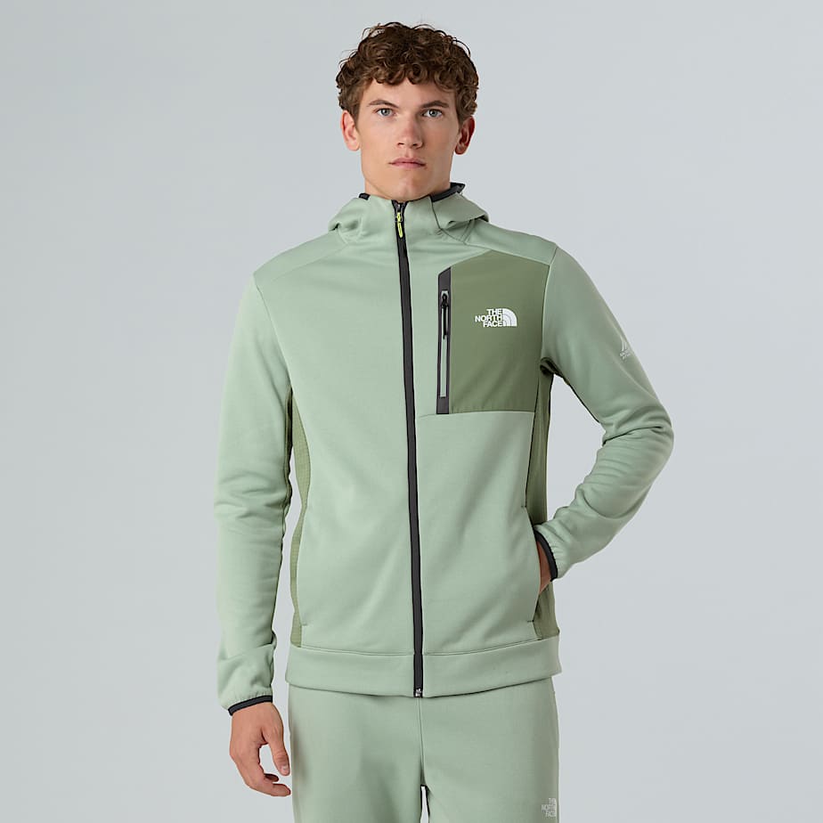 Herren Mountain Athletics Kapuzen-Fleecejacke mit durchgehendem Reißverschluss
