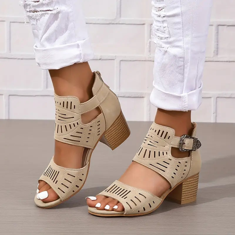 Women's Orthopaedic High Heel Leather Shoes