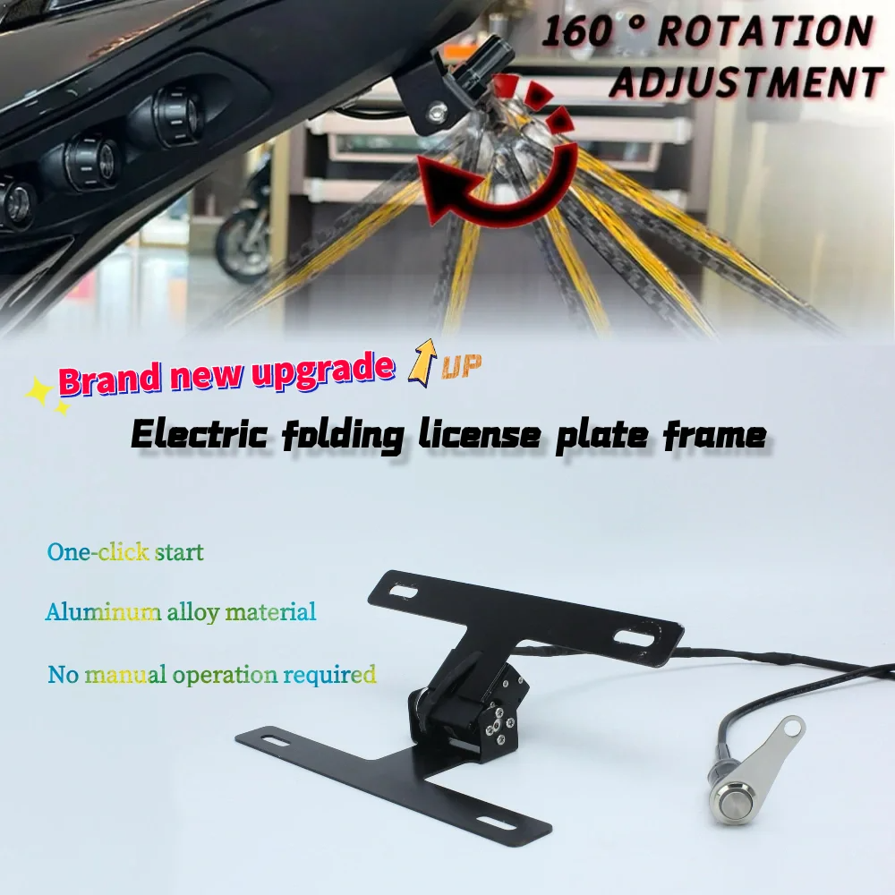 Electric Motorcycle License Plate Holder