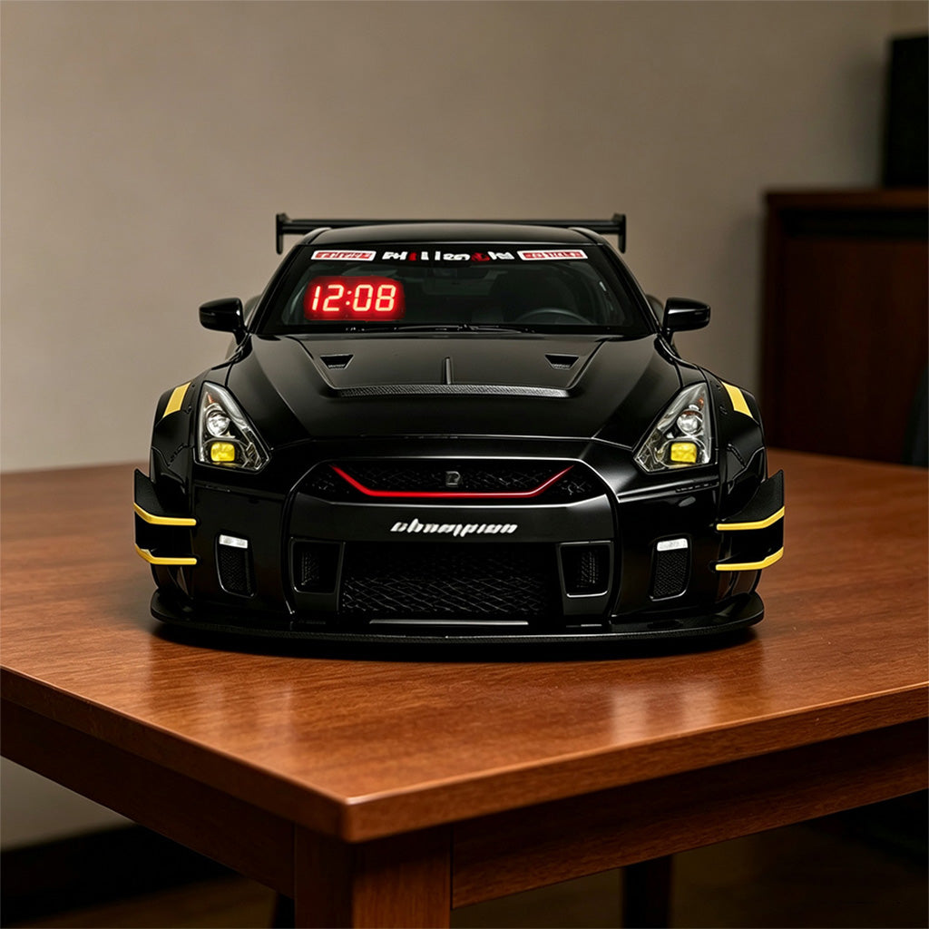 Hyper car Engine Sound Alarm Clock with LED & Mist Spray