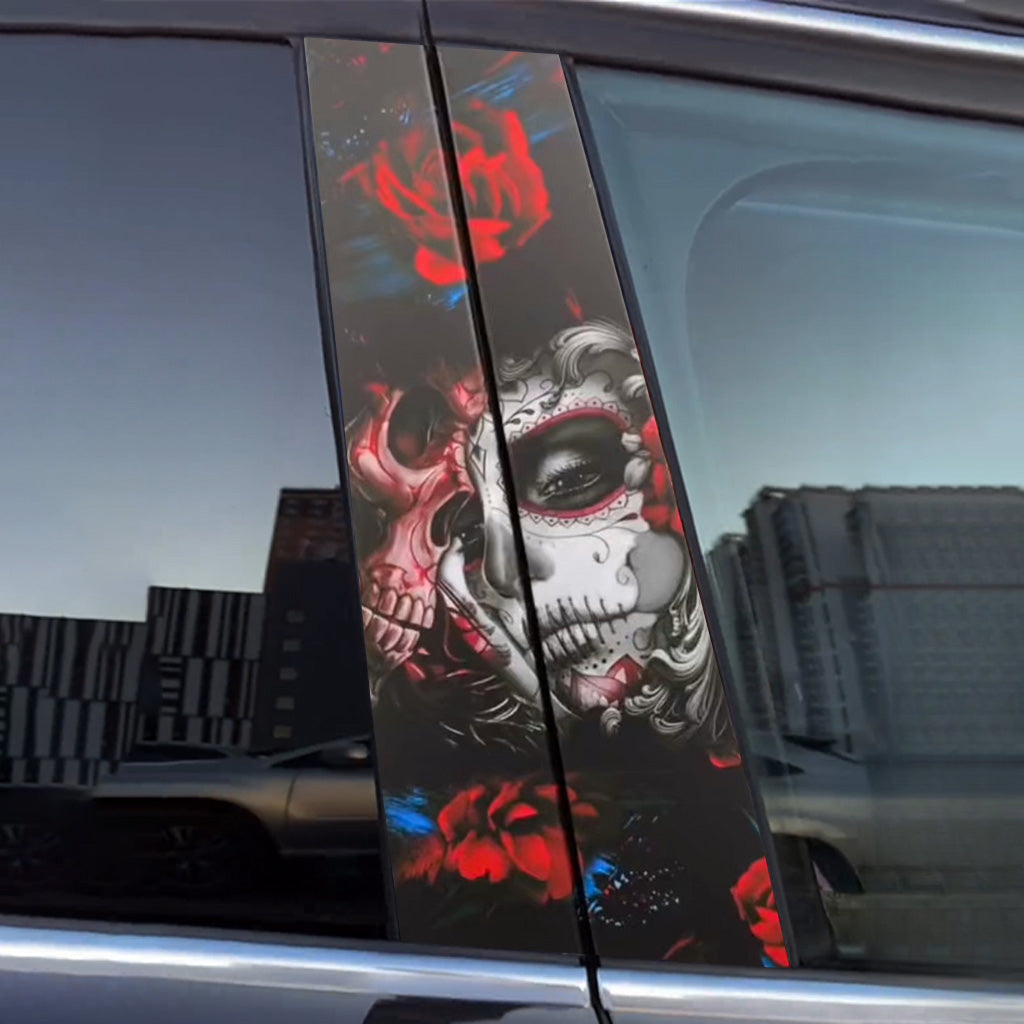 Zucker-Totenkopf-Auto-Tür-Aufkleber