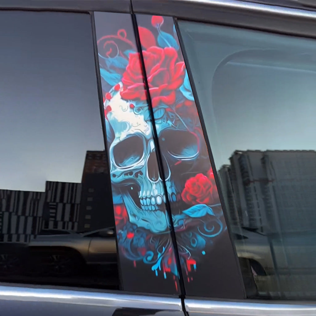 Zucker-Totenkopf-Auto-Tür-Aufkleber