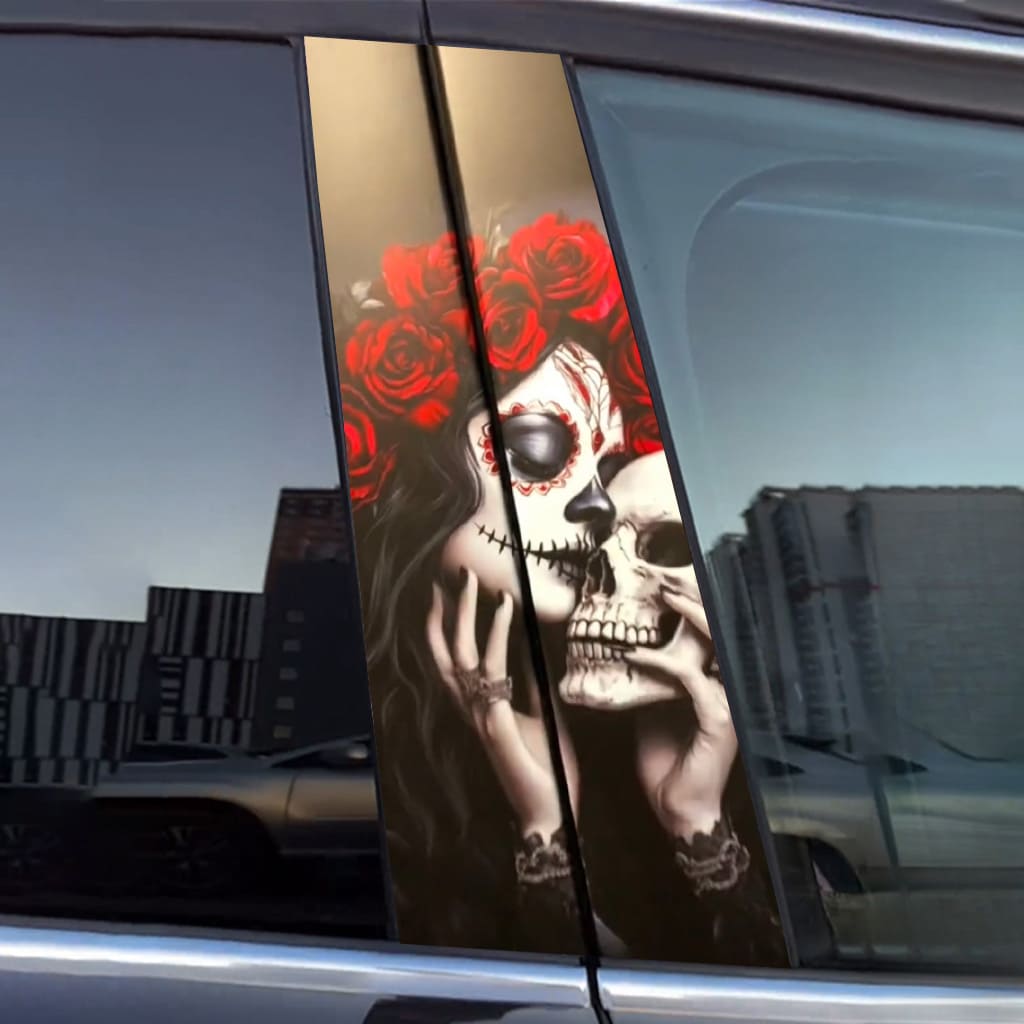 Zucker-Totenkopf-Auto-Tür-Aufkleber
