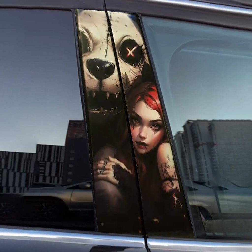Zucker-Totenkopf-Auto-Tür-Aufkleber