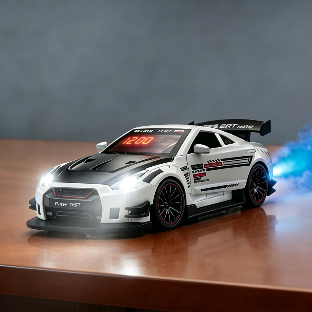 Hyper car Engine Sound Alarm Clock with LED & Mist Spray