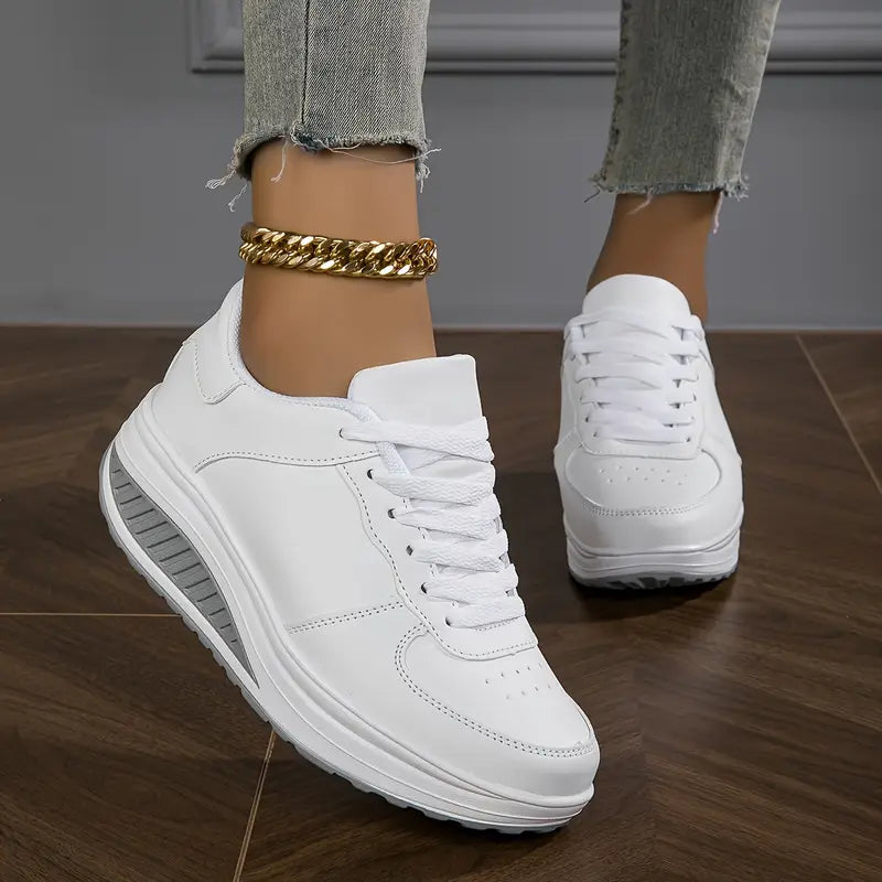 Women's Casual Fashion Breathable Platform Wedge Orthopaedic Sneakers