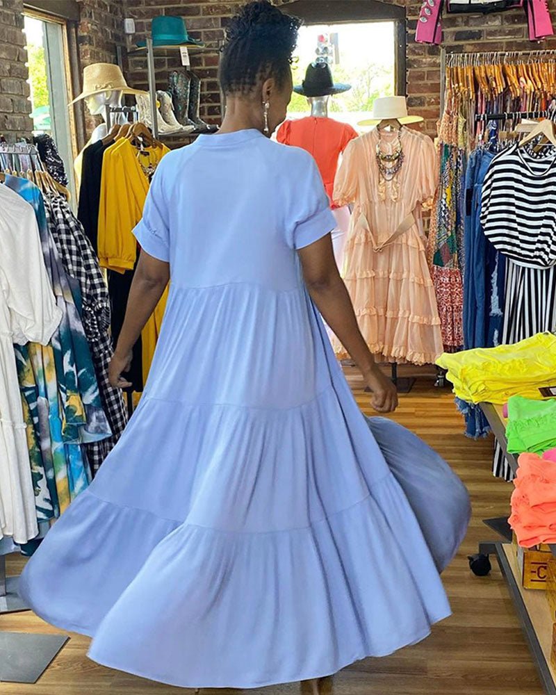 Gestuftes Maxikleid