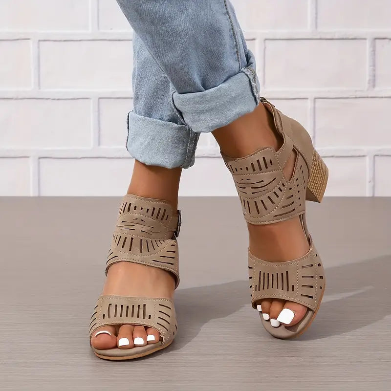Women's Orthopaedic High Heel Leather Shoes