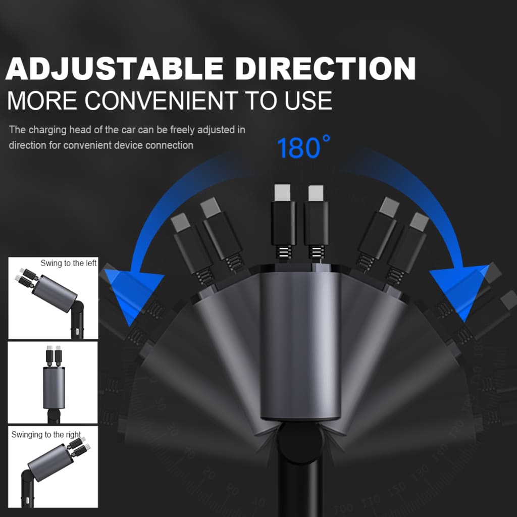 Retractable Fast Car Charger